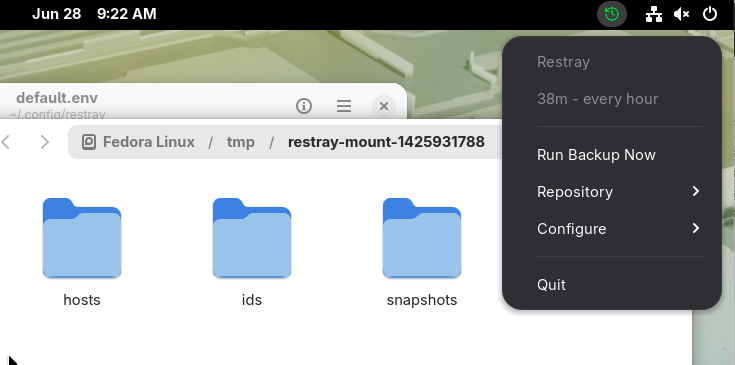 Preview of Restray on Linux