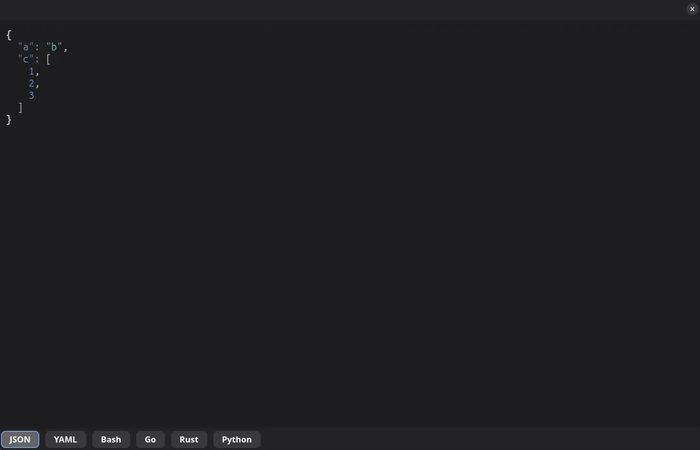 json